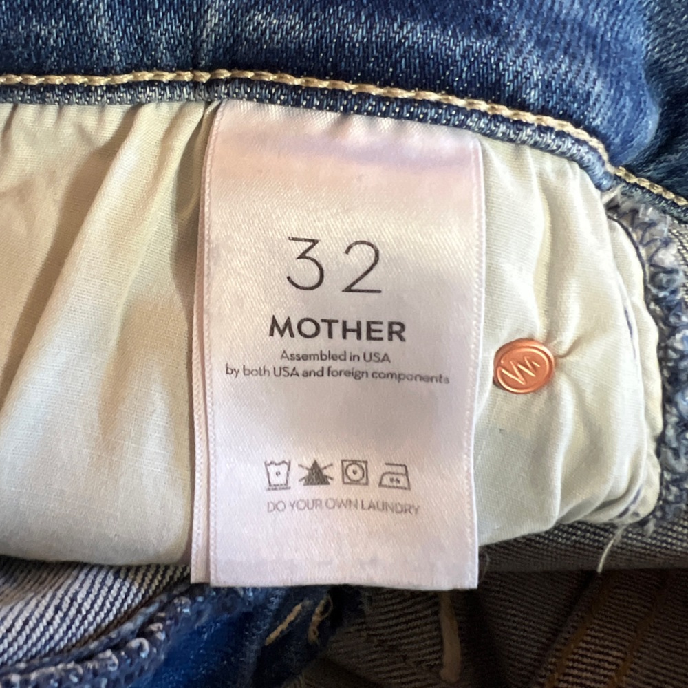 MOTHER High Rise Blue Jeans - Picture 4 of 13